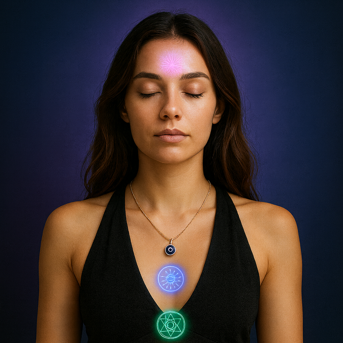 👁️ Collier Œil Protecteur Doré